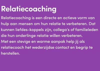 Relatiecoaching - Nederlandse Academie Psychotherapie